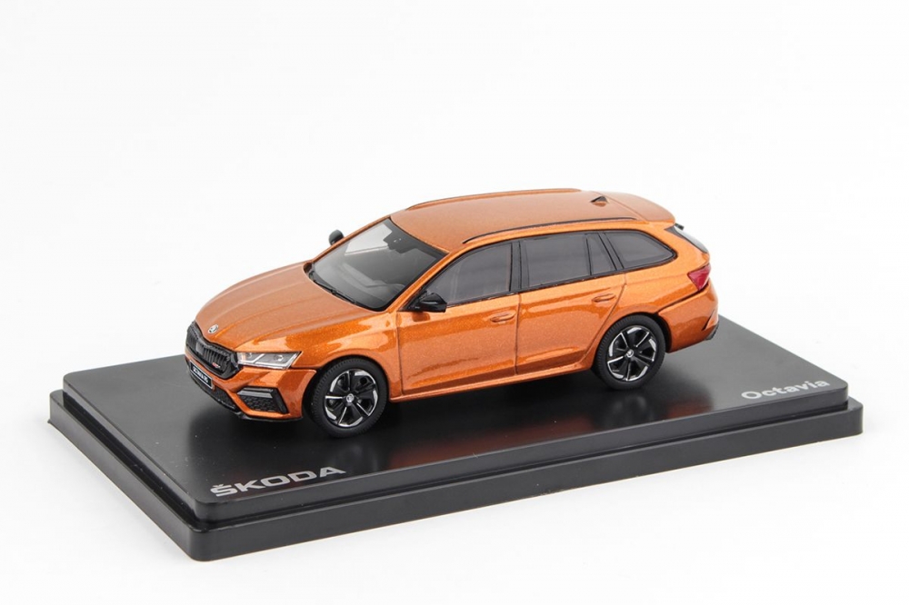 1:43 SKODA Octavia IV Combi RS (2020), Phoenix Orange Metallic - 039JE