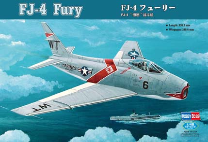1:48 Сборная модель Самолет FJ-4 Fury - 80312