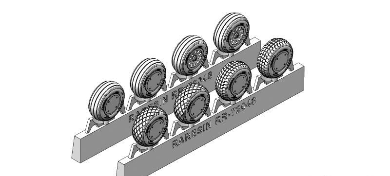 1:72 P-40 Family weels - RR-72048