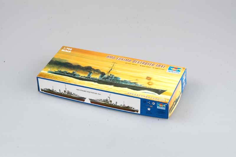 1:700 Сборная модель Британский эсминец HMS Eskimo (F75) (1941г.) - 05757