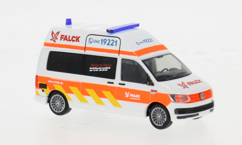 1:87 VOLKSWAGEN T6, Falck Rettungsdienst Hamburg - 53780