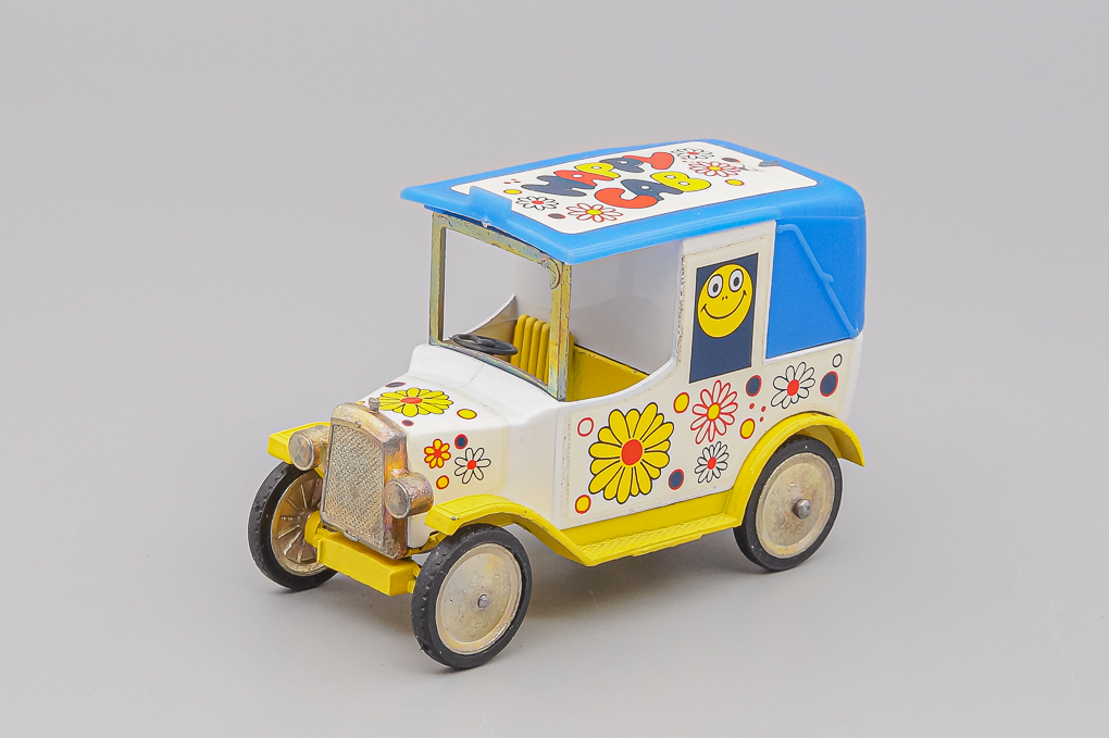 FORD Model T Taxi 'Happy Car', white / yellow / blue - 120-X1