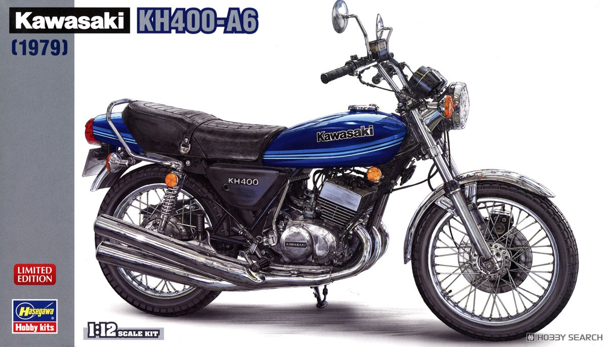 1:12 Сборная модель KAWASAKI Kh400-a6 Motorcycle 1979 - 21772