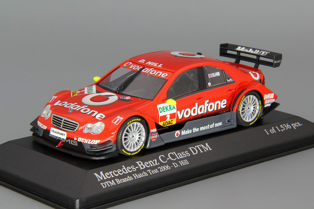 1:43 MERCEDES-BENZ C-Class DTM 2006 DTM Brands Hatch Test #2 Damon Hill, red - 400063592