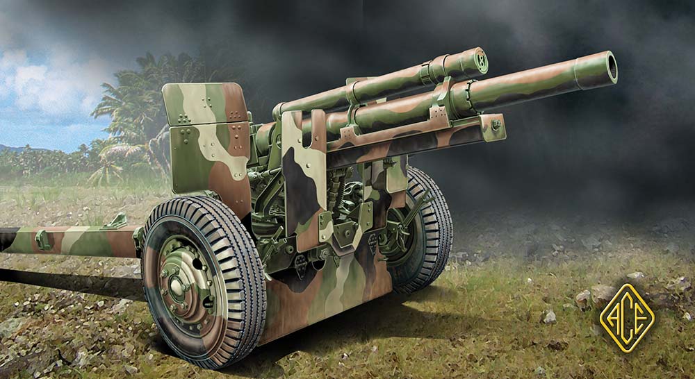 1:72 Сборная модель Американская полевая 105mm гаубица M2A1 - 72527