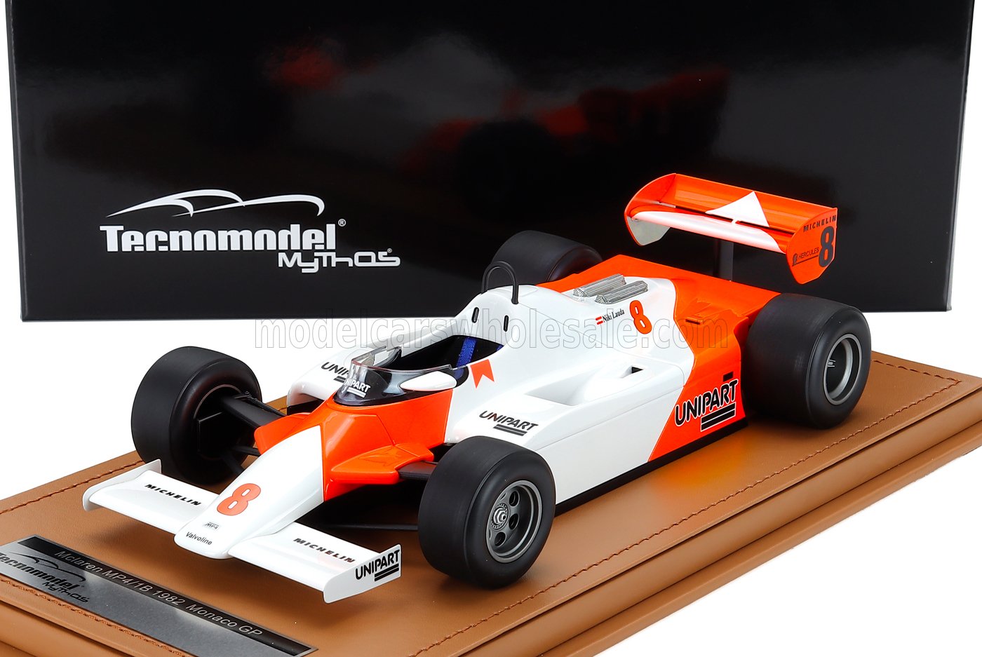 1:18 McLAREN F1 Mp4/1b Ford Cosworth №8 Monaco Gp (1982) Niki Lauda, White Red - TM18-368C