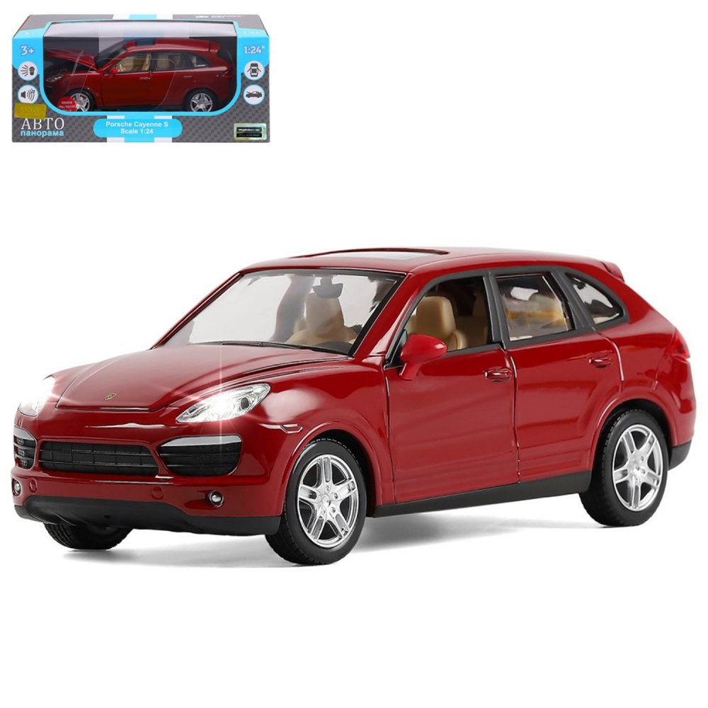 1:24 PORSCHE Cayenne S, бордовый - JB1251131