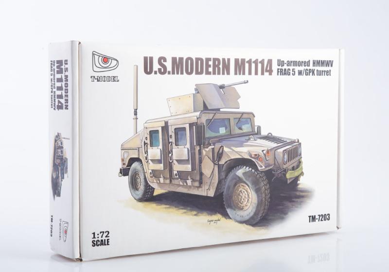 1:72 Сборная модель U.S.HMMWV M1114 FRAG5 w/GPK Turret - TM7203