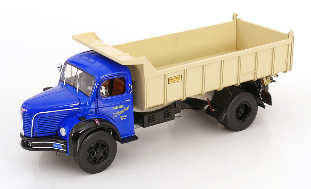 1:24 BERLIET GLR 8 R tipper truck (1957), blue creme - 4332