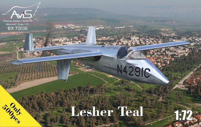 1:72 Сборная модель Экспериментальный самолет Lesher Teal - 72038