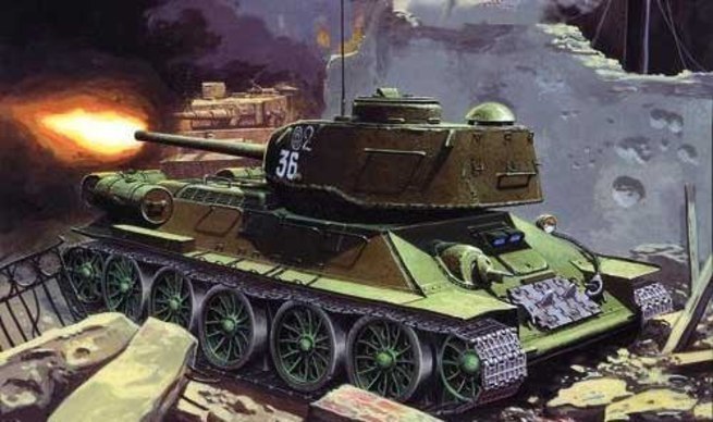 1:35 Сборная модель Советский средний танк Т-34/85 образца 1945 года и набор аксессуаров - 3502
