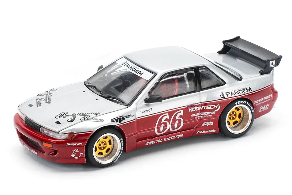 1:64 NISSAN Pandem Silvia S13, Moontech red - PR640258