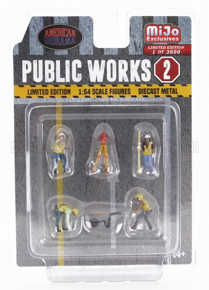 1:64 FIGURES Set 4x Figure Public Work - 2, Various - 76519