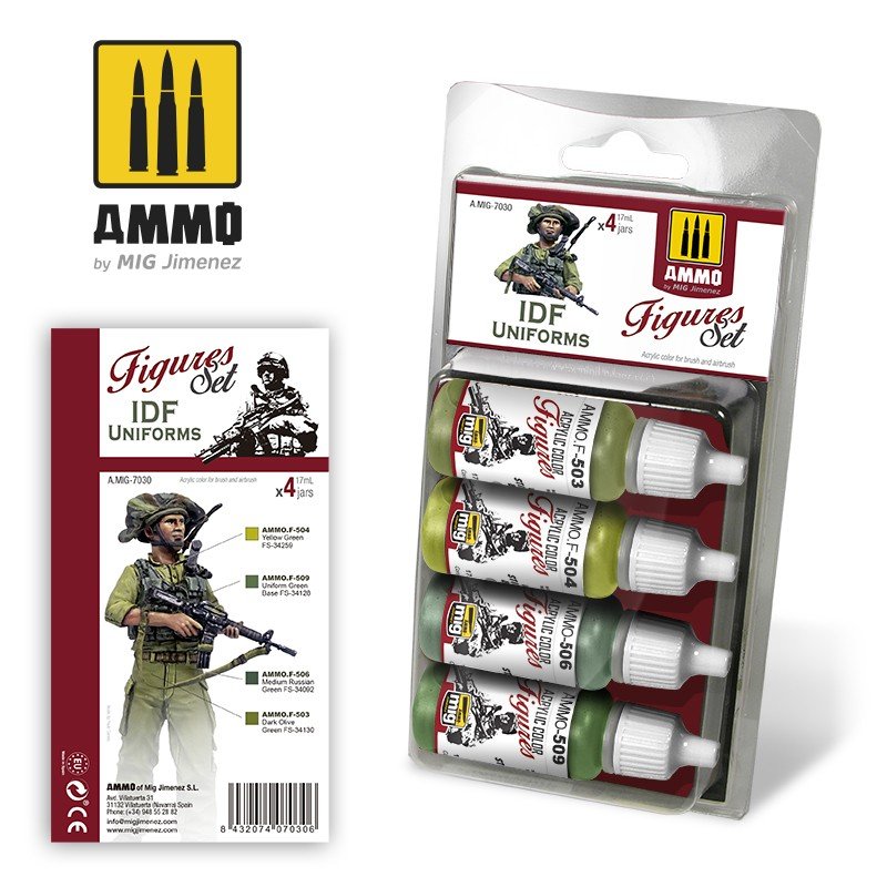 Набор акриловых красок IDF UNIFORMS SET - AMIG7030