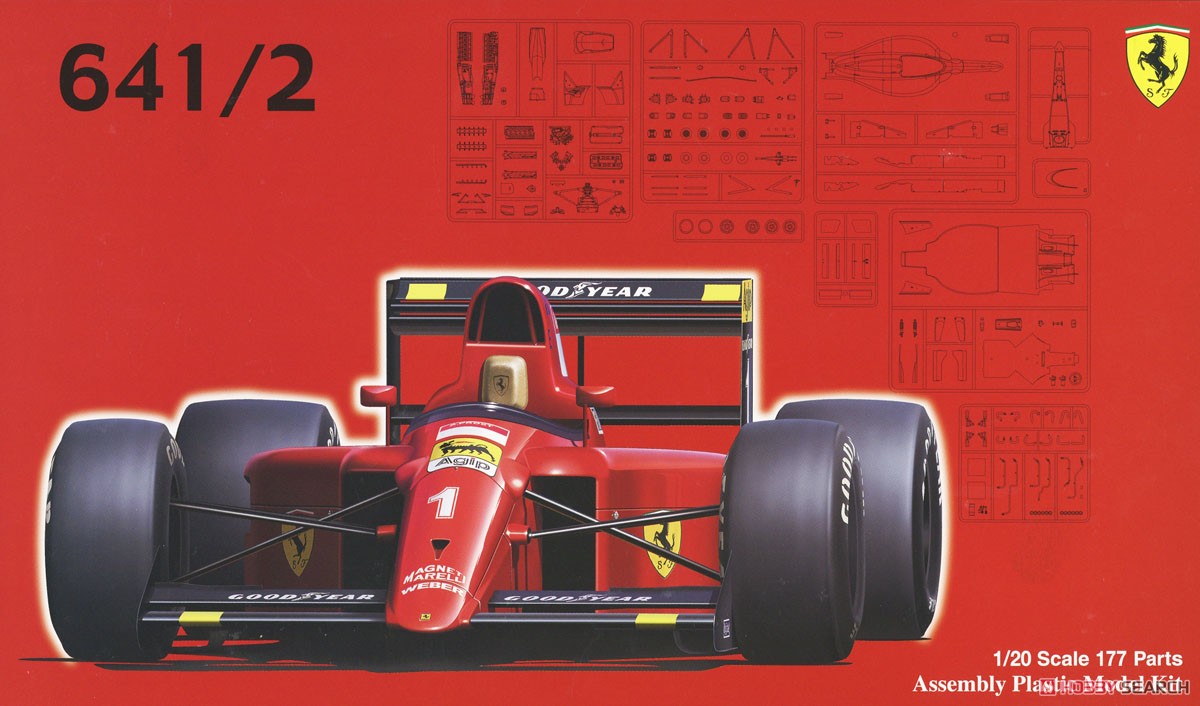 1:20 Сборная модель Ferrari 641/2 (Mexican GP/French GP) - 09214