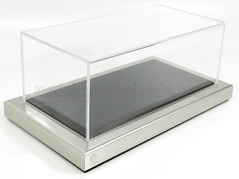 1:24 VETRINA DISPLAY BOX Dieppe Base Nera - Black Base - Lungh.lenght Cm 23 X Largh.width Cm 12 X Alt.height Cm 8.5 (altezza Interna 8.0 Cm ), Black - Plastic Display - ATL10153