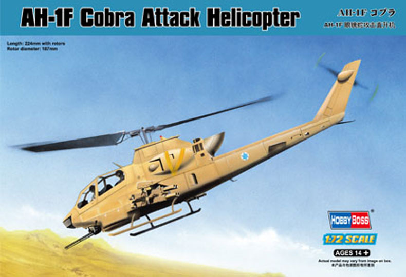 1:72 Сборная модель Вертолет AH-1F Cobra Attack Helicopter - 87224