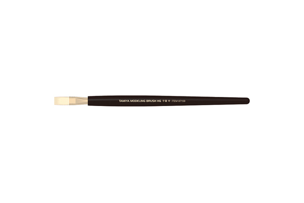 Кисточка плоская HG Medium (натуральная, прорезиненная ручка) - 87159