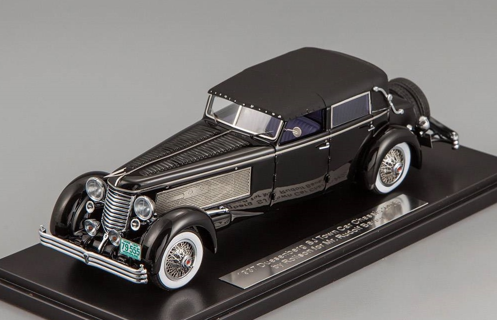 1:43 (Уценка!) DUESENBERG SJ Town Car Chassis 2405 by Rollson for Mr. Rudolf Bauer fully closed (1937), black - EMUS43004A-Z1
