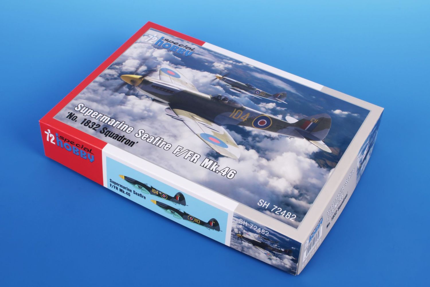 1:72 Сборная модель Supermarine Seafire F/FR Mk.46 - No. 1832 Squadron - SH72482