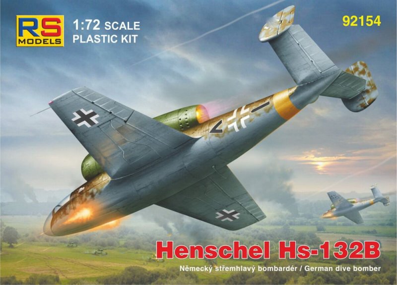 1:72 Сборная модель Henshel Hs-132 B with Jumo004 - 92154