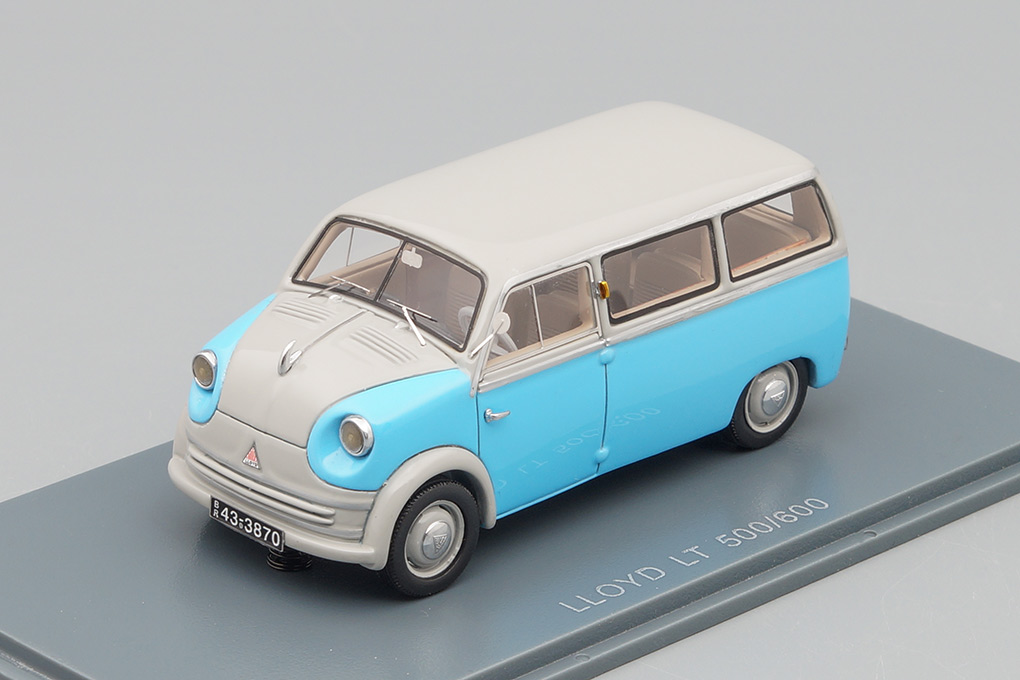 1:43 LLOYD LT500 (1955), blue / grey - NEO43870