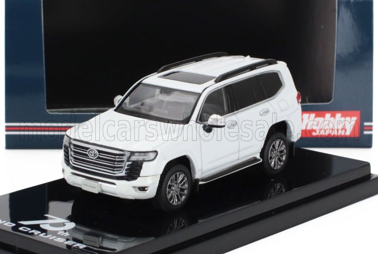 1:64 TOYOTA Land Cruiser (ja300w) Zx (2023) - Black Red Interior, White Pearl Met - HJ641050AW