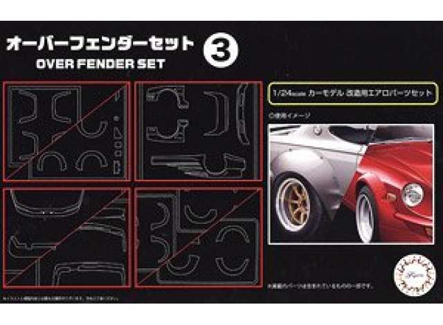 1:24 Сборная модель Over Fender Set 3 #33 - 116402