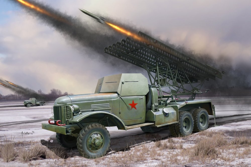 1:35 Сборная модель РСЗО BM-13 - 83846