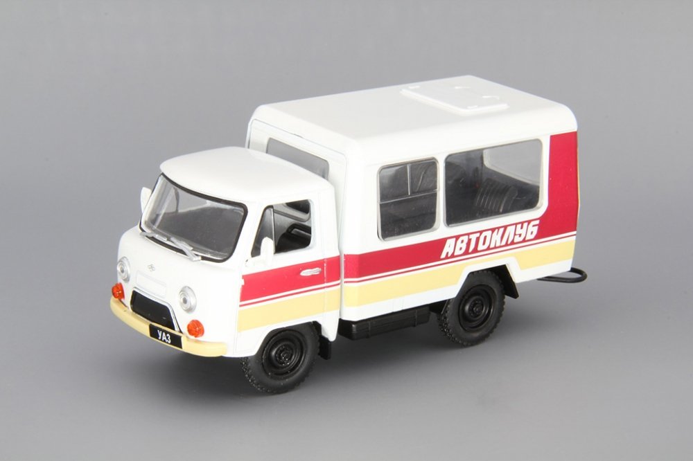 1:43 УАЗ 3303 Т12.02 Автоклуб, Автомобиль на службе 55, белый - ANS055