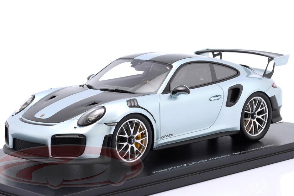 1:18 PORSCHE 911 (991) GT2 RS Weissach-Paket, azzuro thetys metallic - 18SP373