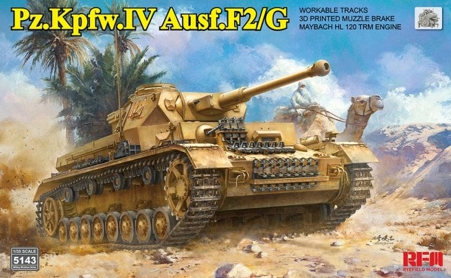 1:35 Сборная модель немецкий танк Sd.Kfz.161/1 Panzerkampfwagen IV Ausf. F2/G - RM-5143