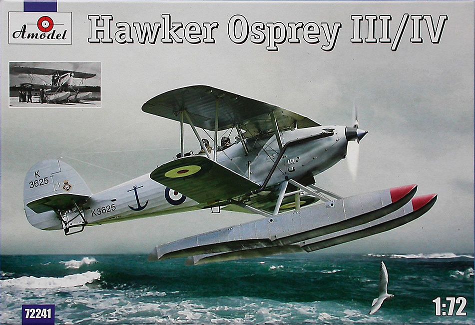 1:72 Сборная модель Британский гидросамолет Hawker Osprey III / IV - 72241