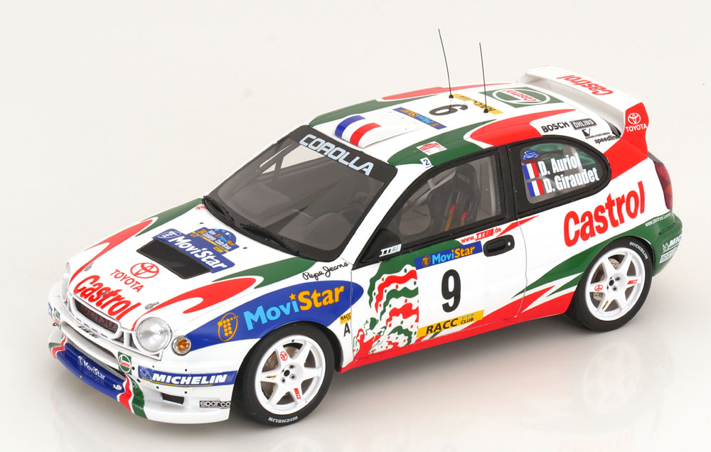 1:18 TOYOTA Corolla WRC No 9  Rally Catalunya, Auriol/Giraudet (1998) - OT1102