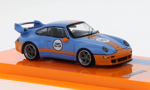 1:64 PORSCHE 911 (993) Gunther Works, light blue/orange - T64-TL054-BO