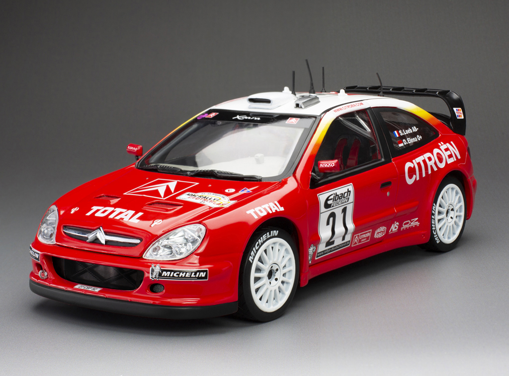 1:18 CITROEN Xsara WRC #21 Winner ADAC Rallye Deutschland S.Loeb/D.Elena (2002), red - 4474
