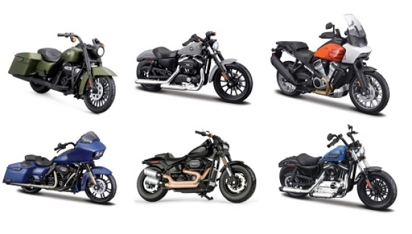 1:18 Harley Assortment Serie 43 - Set of 12 pcs - 34360-43