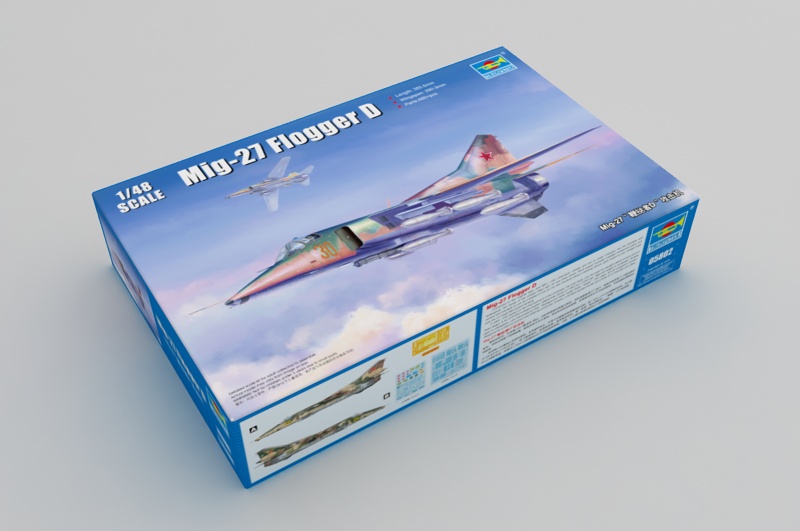 1:48 Сборная модель Советский истребитель-бомбардировщик МиГ-27 - 05802