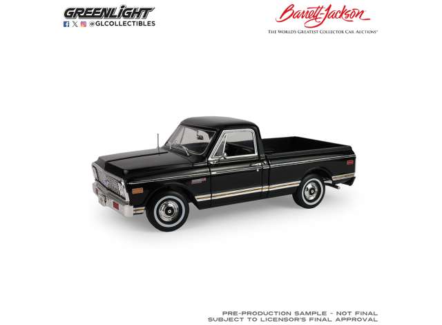 1:18 CHEVROLET C10 Custom Pickup *Barrett-Jackson Scottsdale 2024* (1971), black - 18054
