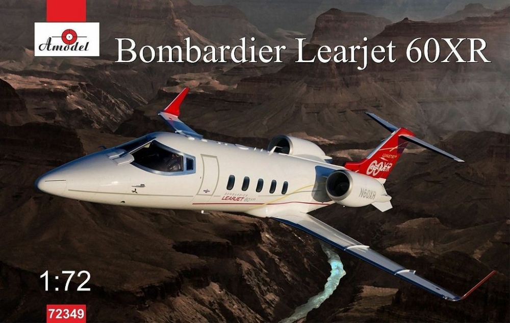 1:72 Сборная модель Канадский пассажирский самолет Bombardier Learjet 60XR - 72349
