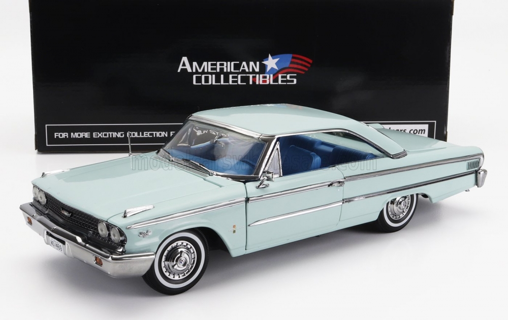 1:18 FORD Galaxie 500xl Hard-top Closed (1963), Glacier Blue - 01469