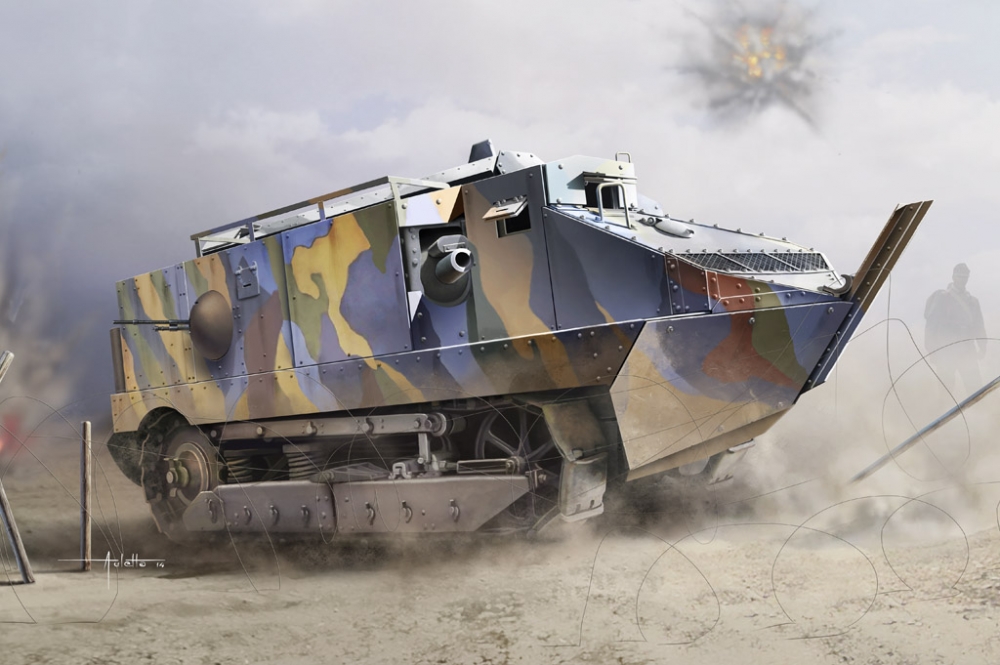 1:35 Сборная модель Танк Schneider CA - Early - 83861