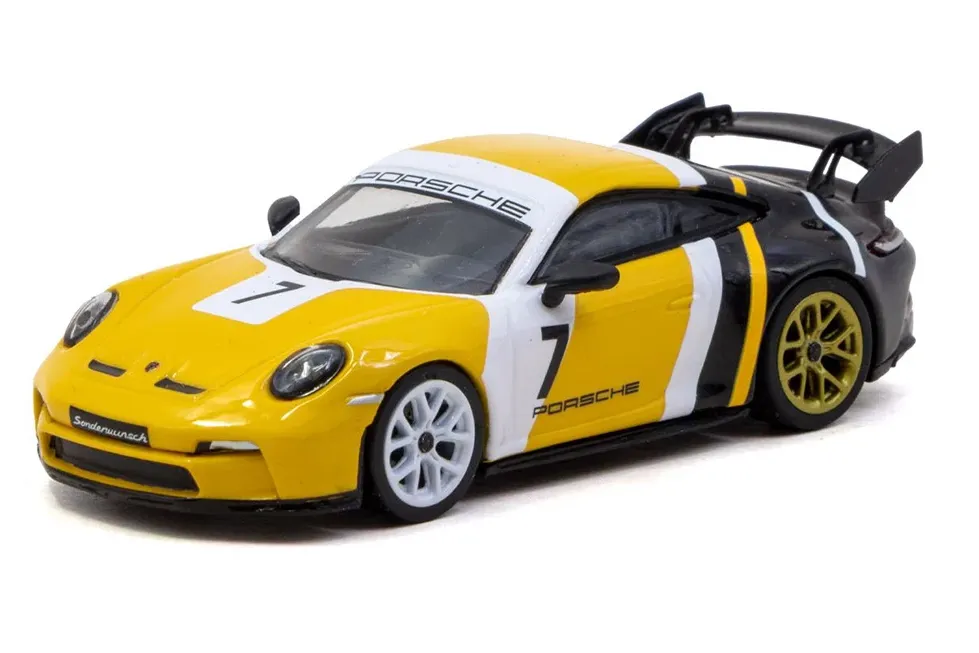 1:64 PORSCHE 911 (992) GT3 (2022), black/yellow - T64MC-024-YB