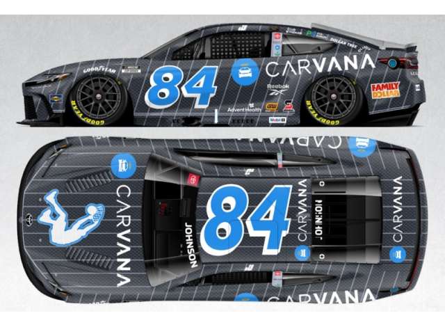 1:64 Toyota Camry XSE #84 Jimmie Johnson * Carvana Shaq*, black/blue/white 2025 - C842565CVSJJ