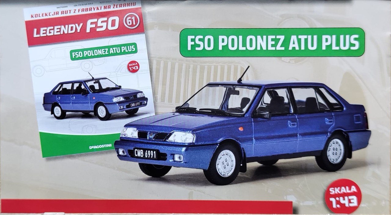 1:43 FSO POLONEZ ATU PLUS, Kultowe Legendy FSO 61 - kulF061