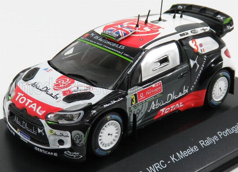 1:43 CITROEN Ds3 Wrc Abu Dhabi N3 Rally Of Portugal (2015) K.Meeke - P.Nagle, White Black Red - TRMNP504