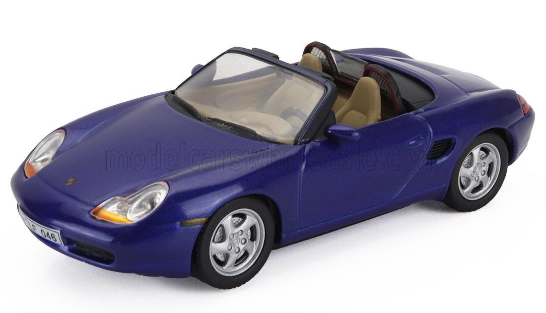 1:43 PORSCHE Boxster Cabriolet Spider (1997), Blue - ABPOR007