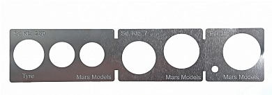 1:35 Фототравление Трафарет для окраски катков Sd.Kfz 250/7/P - МF35030