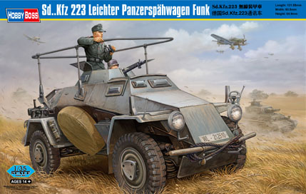 1:35 Сборная модель Немецкий бронеавтомобиль Sd.Kfz.223 Leichter Panzerspahwagen Funk - 82443