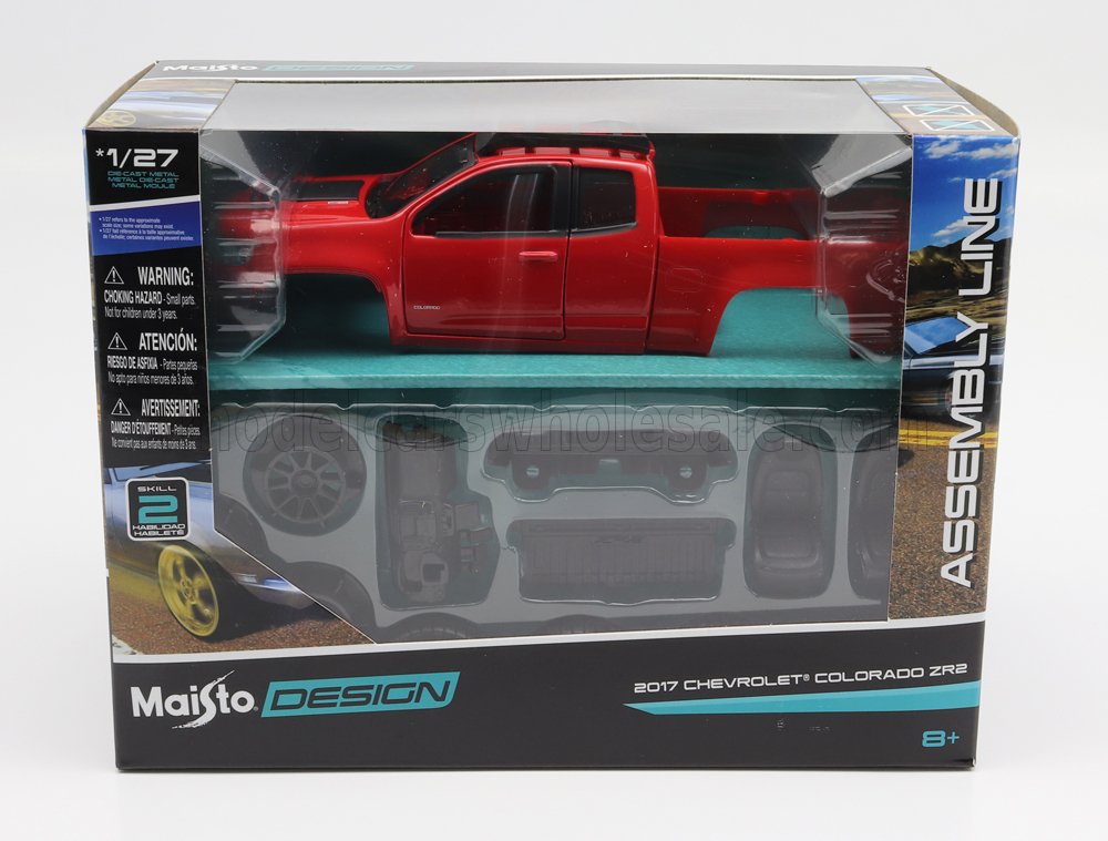 1:27 Сборная модель CHEVROLET Colorado Zr2 Pick-up (2017), Red Black - 39309